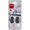 Metaltex metaltex ganchos pegajosos 2 piezas negras