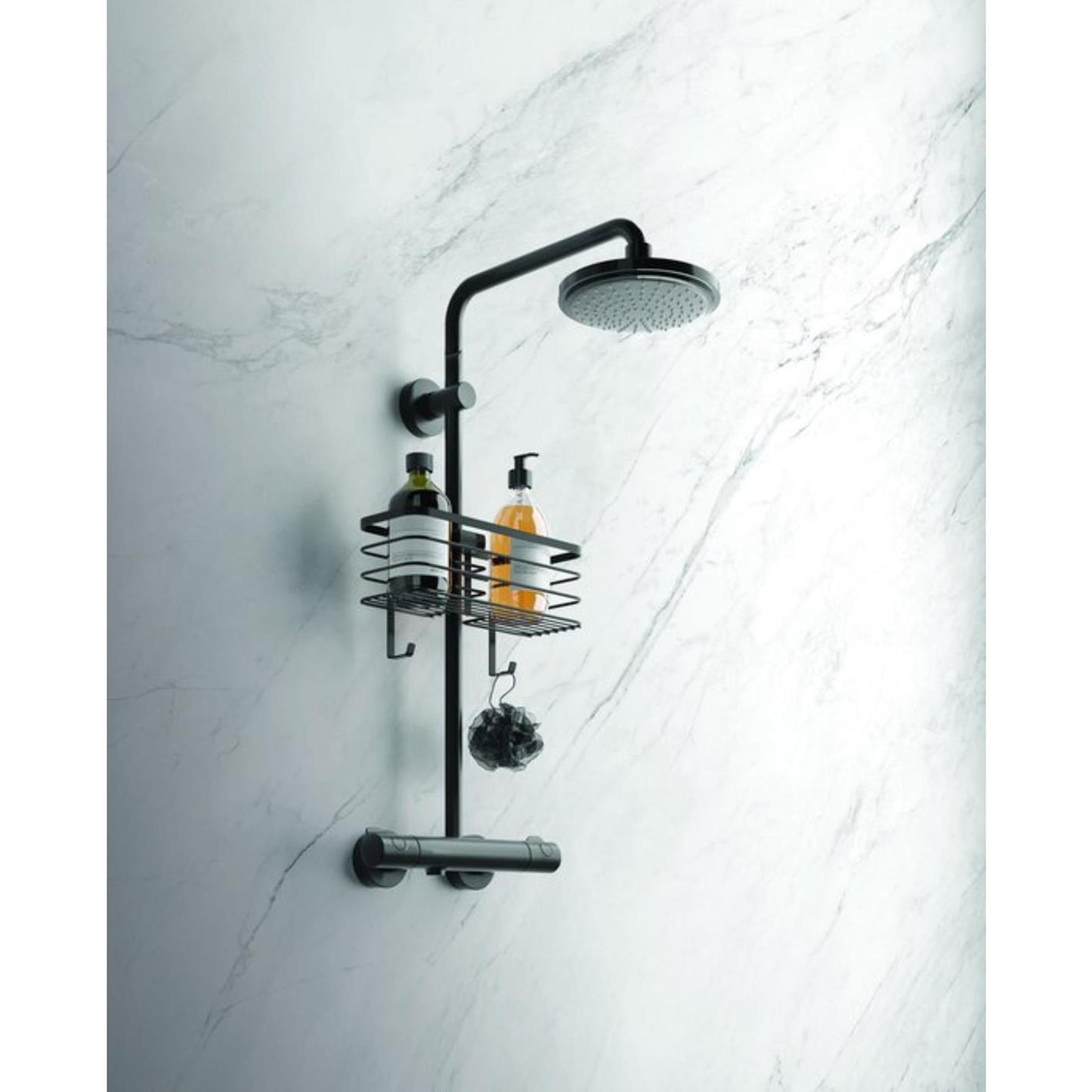 Metaltex metaltex dakcherek 29x11x15 cm de metal negro