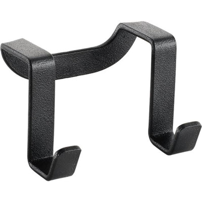 Gancio doppio origine Metaltex nero opaco