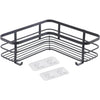 Estante esquinero de ducha Metaltex negro mate