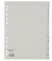 Ahrend ofc-tab1 tabbladen a4 a - z grijs set 20 stuks - afbeelding 2