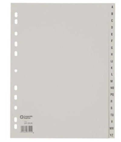 Ahrend Ahrend Ofc-Tab1 Tabs A4 A Z Gray Set 20 piezas