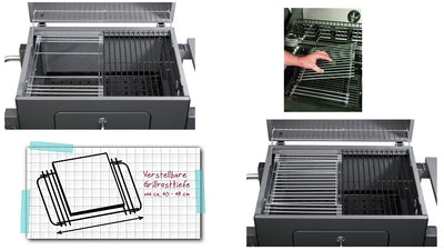 GEPRO GEPRO 8570 GRIGN GRIGN MAIN per 28x39-50 cm con sistema di bastardo centrale
