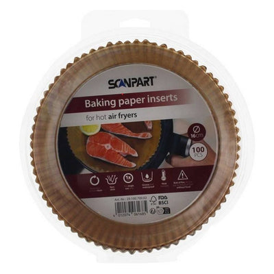 ScanPart ScanPart Baking Airfryer di carta da 16 cm 100 pezzi