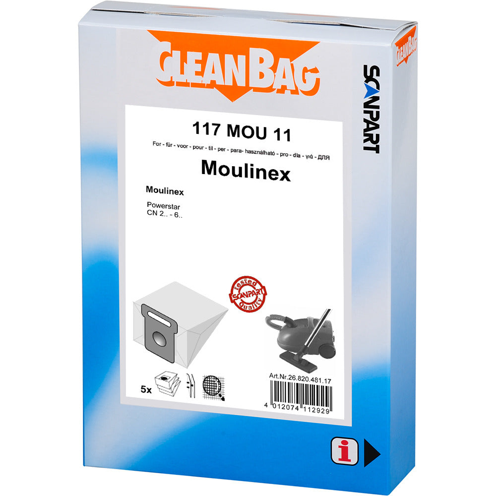 ScanPart ScanPart Cleanbag 117Mou11 Polves Borse Moulinex Powerstar