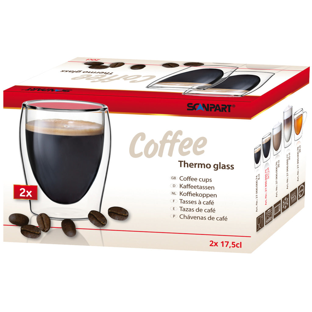 SCANPART SCANPART Coffee Thermo Glass 20Cl 2 piezas