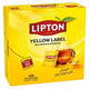 Zwarte thee lipton yellow label doos á 100 zakjes