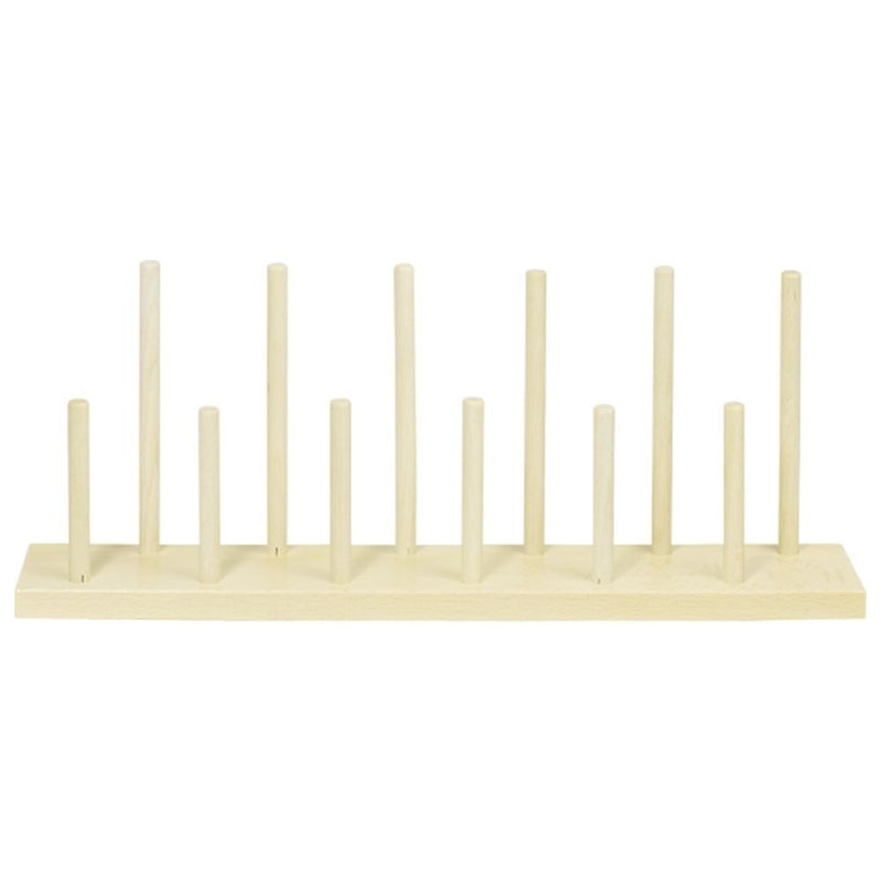 Expositor de madera para títeres de dedo. 40x
