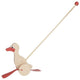 Goki Wooden Push Figura Duck Natural