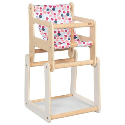 Silla de muñeca de madera de Goki con la tabla 2in1