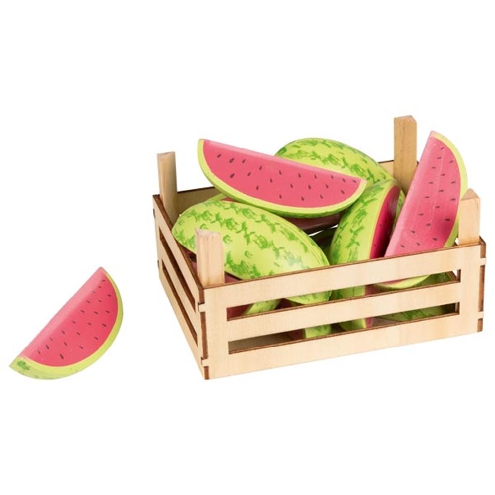 Melones de madera Goki en Coffin, 12dlg.