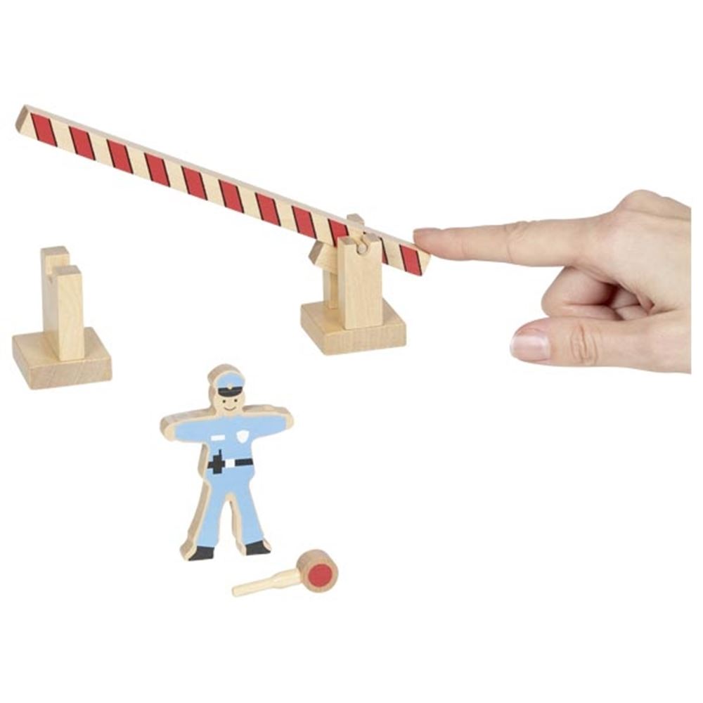 Set de señales de tráfico de madera Goki - 21 piezas.