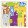 Puzzle de madera Goki safari, 11ud.