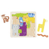 Puzzle de madera Goki safari, 11ud.