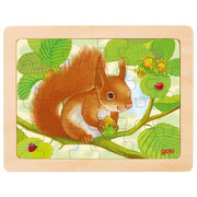 Goki wooden jigsaw puzzle forest animal, 24st. - afbeelding 2