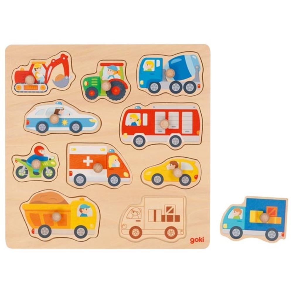 Puzzle con sfondo. Veicoli. 10 de