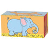 Goki kubuspuzzel, dieren. 2 delig. 10x5x5 cm.