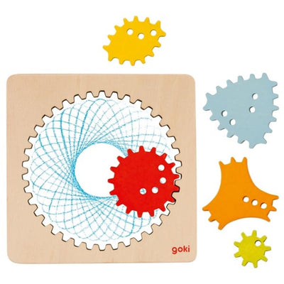 Goki Wooden Spirographer Ceat Set, 6dlg.