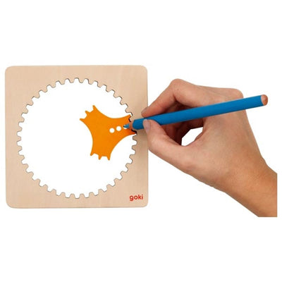 Goki Wooden Spirographer Ceat Set, 6dlg.