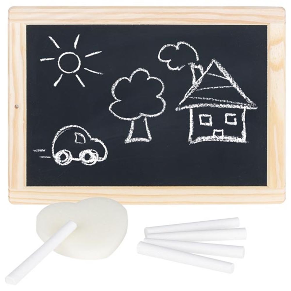 Goki leisteen met houten frame. 7 delig. 3+