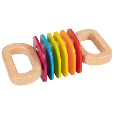 Goki Wooden Rainbow Rattle