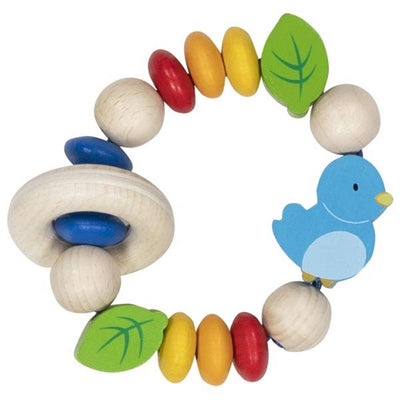 Goki houten grijpring vogel