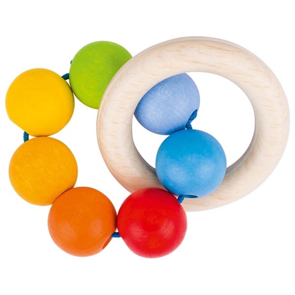 Goki anillo de agarre de madera arco iris