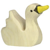 Cisne Holztiger, pequeño nadando. 3,5 centímetros