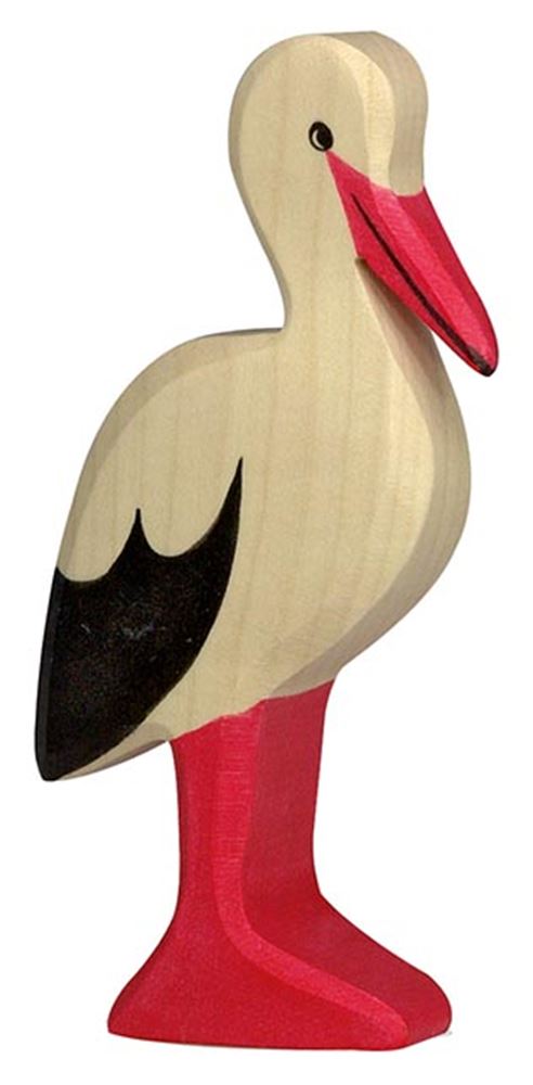 Cigüeña holztigre. 6cm.