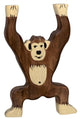 Chimpancé Holztiger, de pie. 9cm.