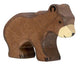Holztiger wild - oso pardo pequeño - 9x2x7cm - figura de madera - hecho a mano