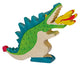 Dragón Holztiger, verde. 19cm.