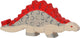 Holztiger dinosaurs - stegosaurus - 18x2x8cm - wooden figure - handmade