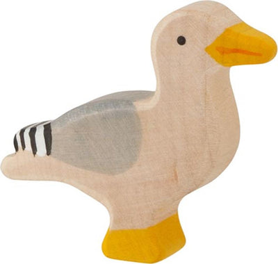 Animali marini Holztiger - gabbiano - 6x2x6 cm - figura in legno - fatto a mano