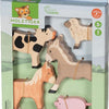 Animales de granja Holztiger. 5 piezas. 3+