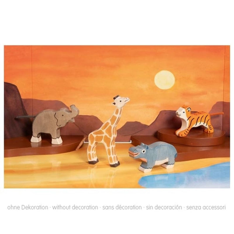 Animali selvatici Holztiger. 4 pezzi. 3+