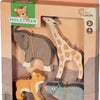 Animali selvatici Holztiger. 4 pezzi. 3+