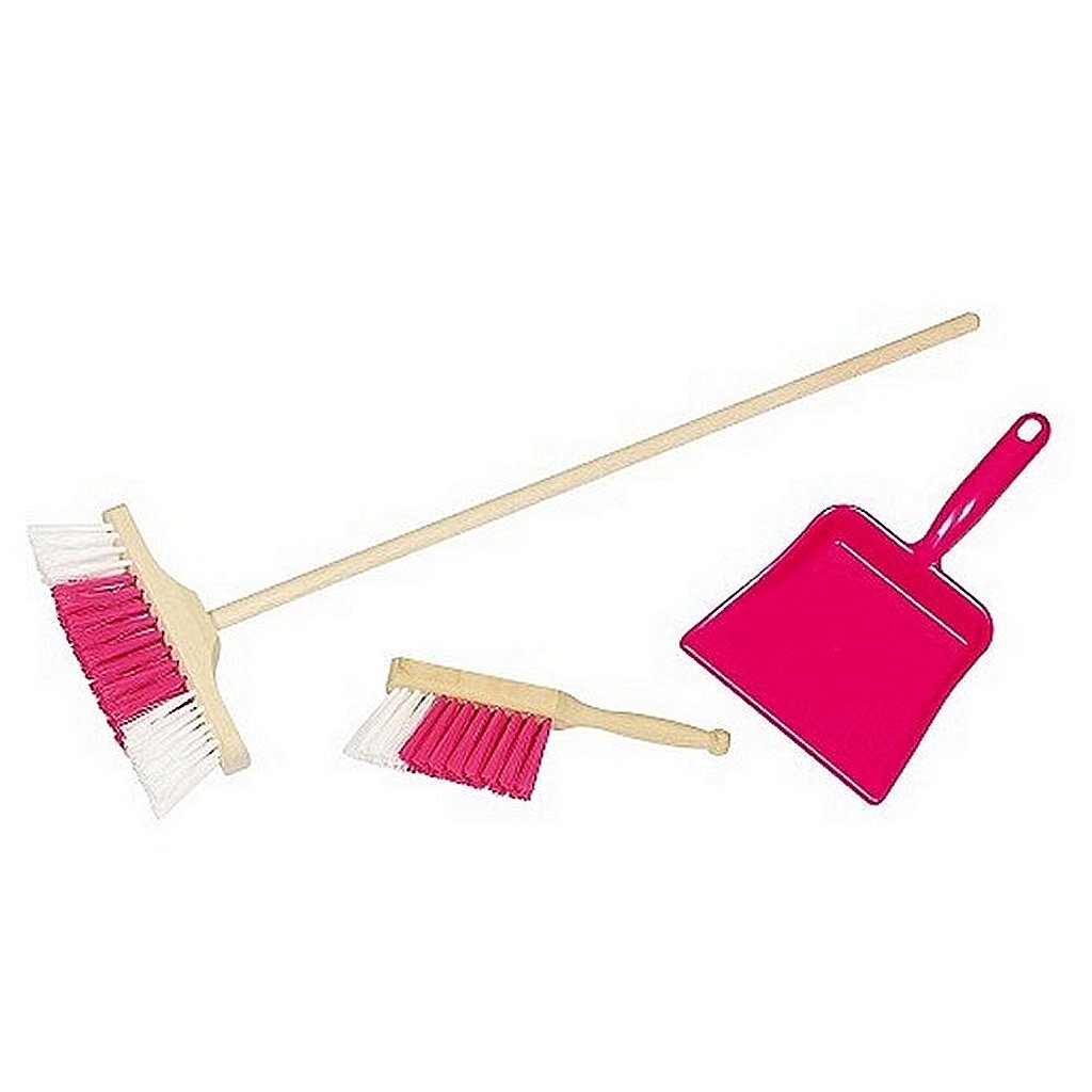 Set scopa 3 pezzi Simply for kids rosa