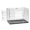 Karlie Dog Bank con 2 puertas 107.5x70.5x76.5 cm de color plateado