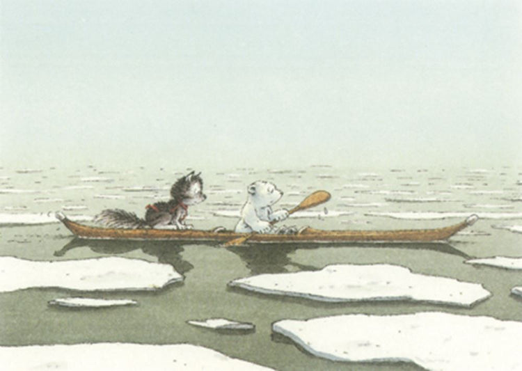 Picture postcard 268: little polar bear and n