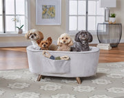 Enchanted pet Enchanted hondenmand sofa quicksilver zilverkleurig - afbeelding 3