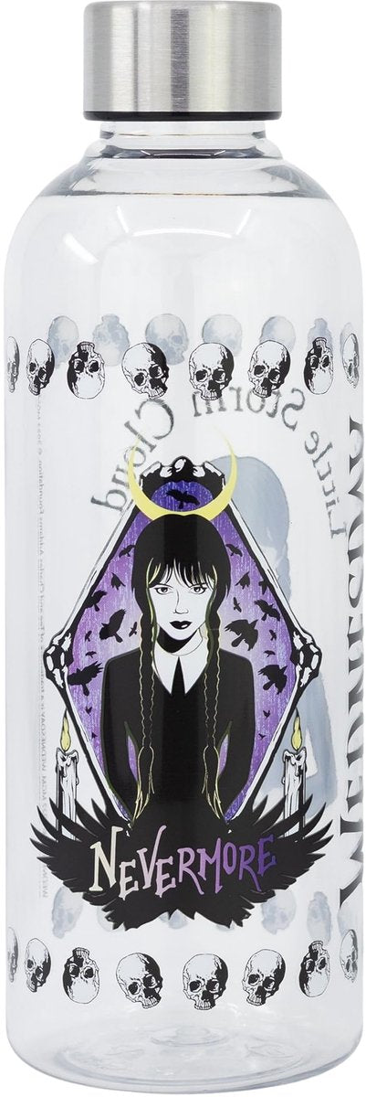 Stor wednesday - wednesday addams hydro waterfles (pp) - 850ml