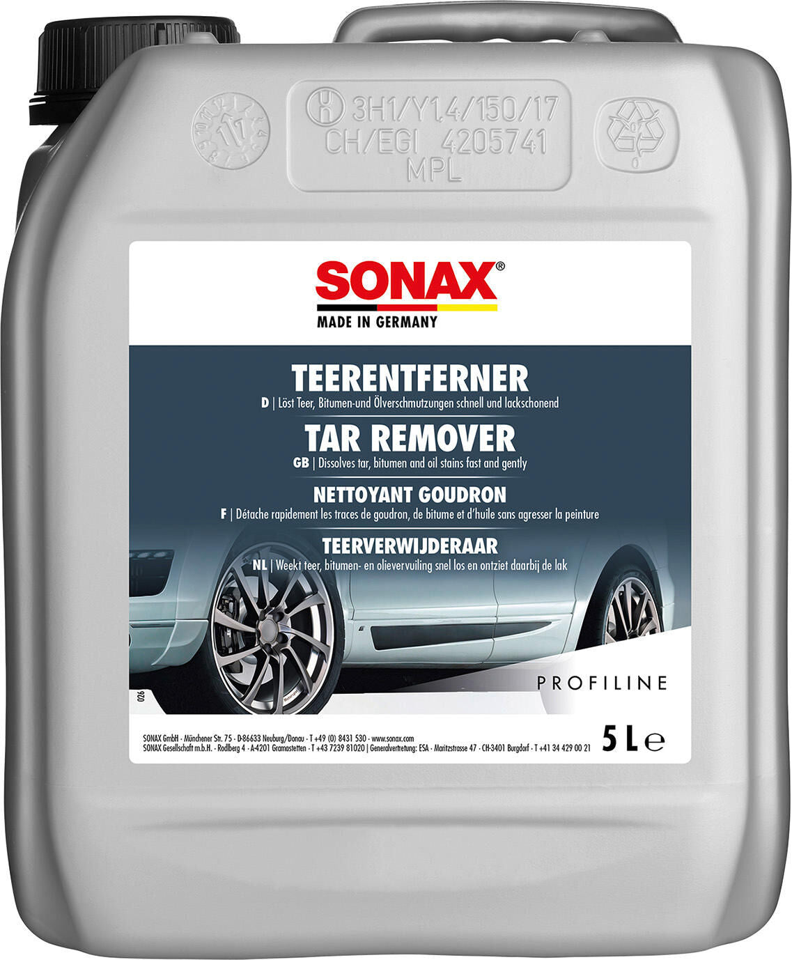 Sonax Tar Remover 5 LTR PE Custer