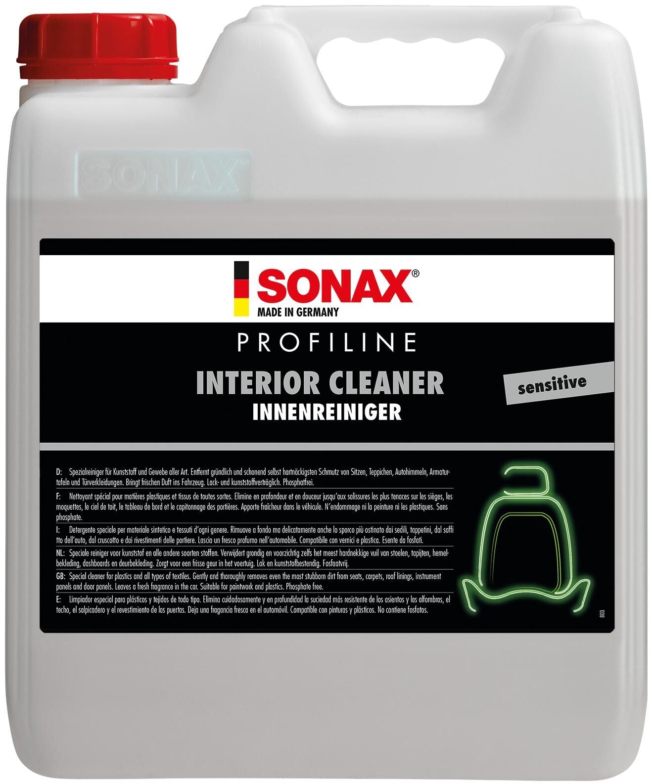 SONAX CAR CHILES INTERNI CUBI 10 LTR.