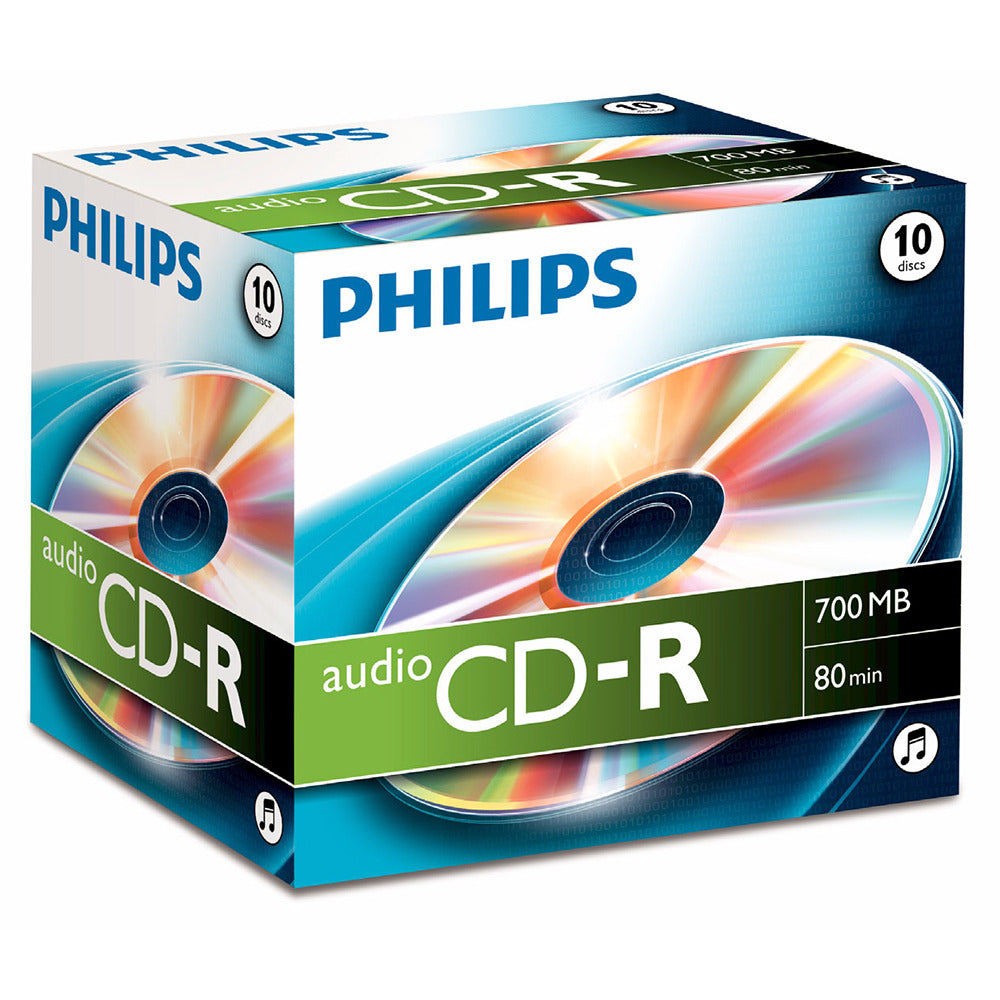 Philips CR7A0NJ10 CD Registrable 700MB 10 pezzi