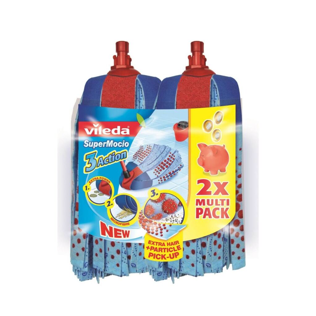 Vileda Vileda Supermocio 3Action Mop 2 pezzi
