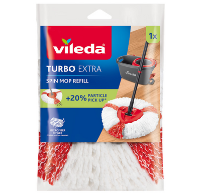 Reemplazo de trapeador de Vileda Easy Whring Clean Turbo 2in1
