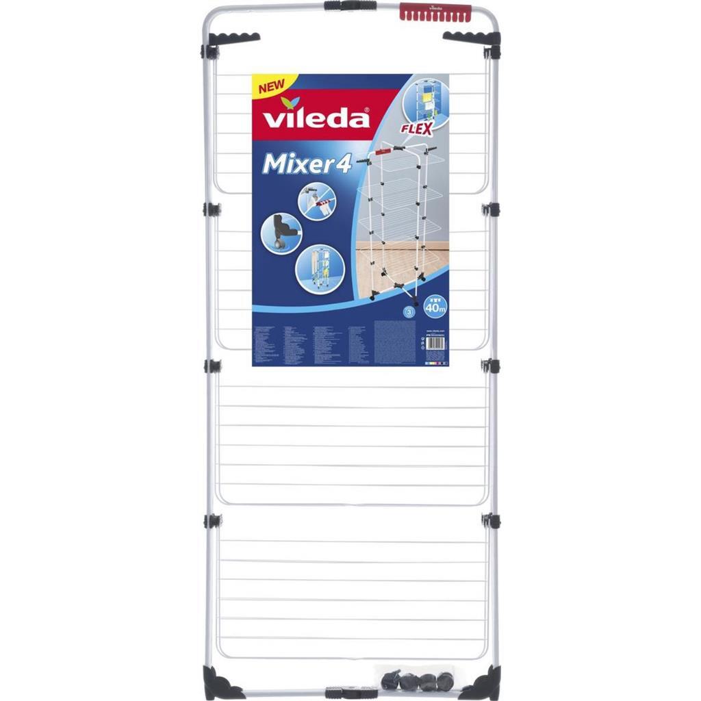 Estante de secado de mezcladores Vileda 4 gris blanco
