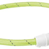 Trixie Halsband hond flash lichthalsband usb tpu nylon groen