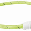 Trixie Collar Dog Flash Light Collar USB TPU Nylon Green